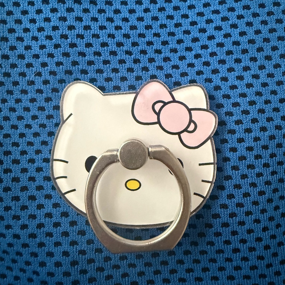 Hello Kitty Pink and White Phone Ring Holder